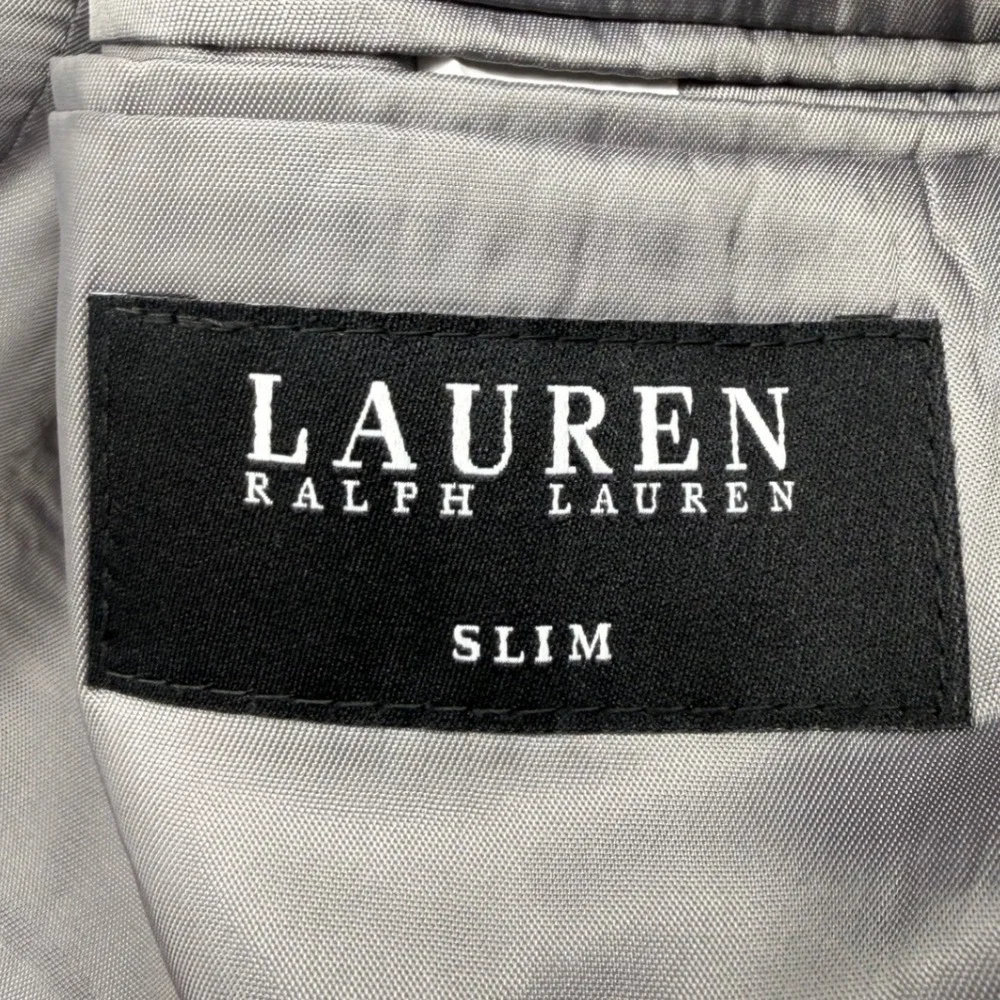 Lauren Ralph‎ Lauren Black Label Gray Wool Slim Fit Sport Coat Blazer 42L 797